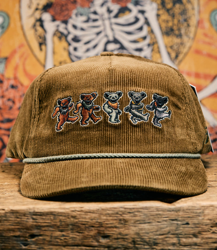 Grateful Dead Dancing Bears Corduroy Snapback (60th Anniversary Edition)
