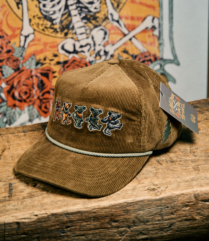 Grateful Dead Dancing Bears Corduroy Snapback (60th Anniversary Edition)