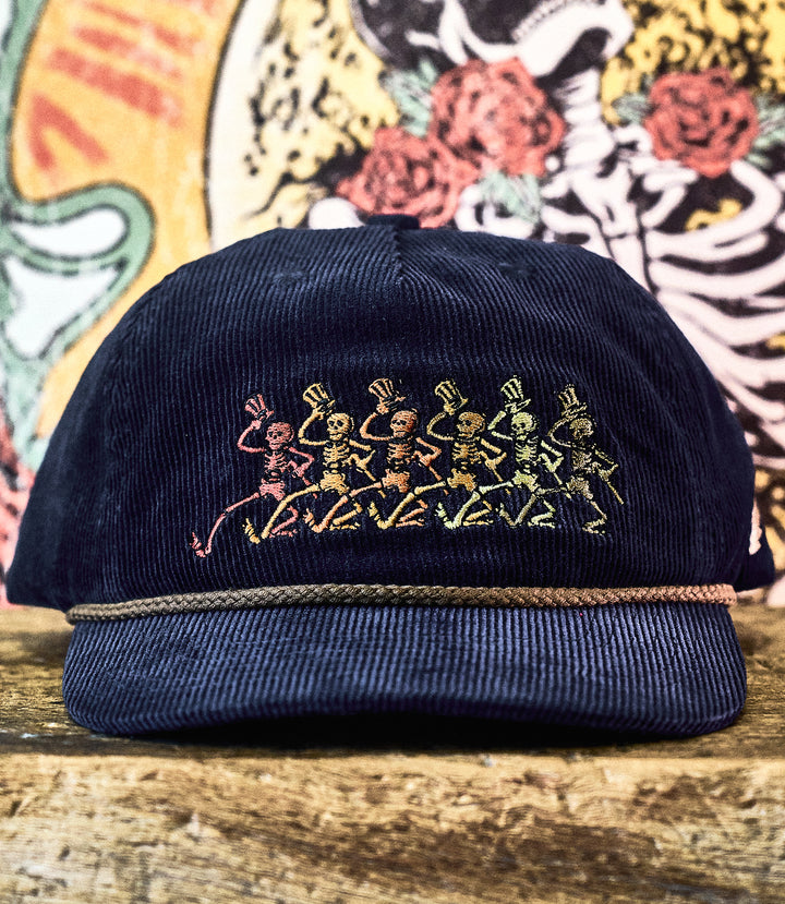 Grateful Dead Dancing Skeleton Corduroy Snpaback – Low Tide Thread Co.
