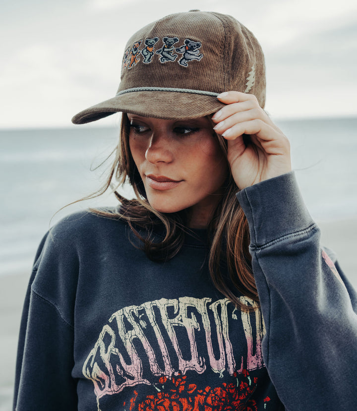Grateful Dead Dancing Bears Corduroy Snapback (60th Anniversary Edition)