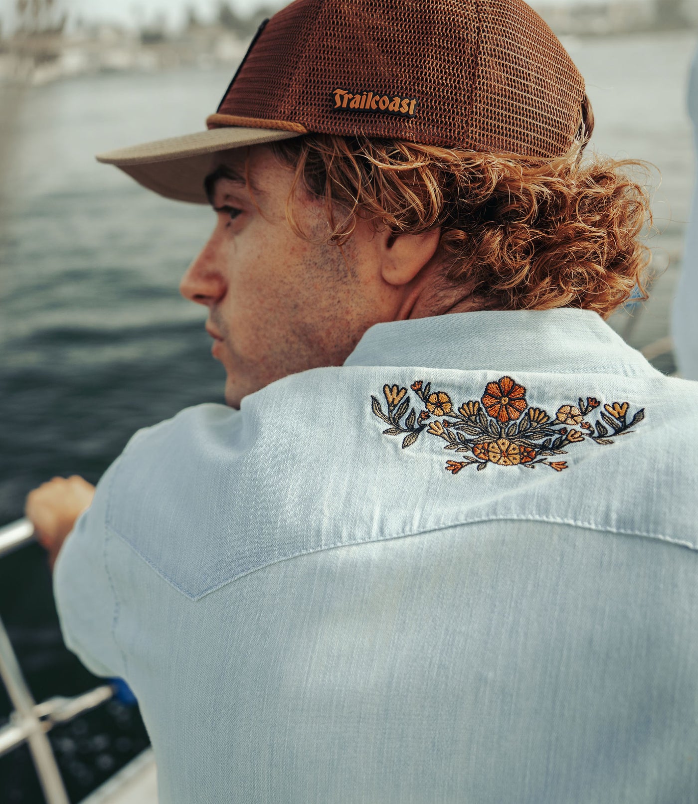 Trailcoast Western Denim Snap Shirt