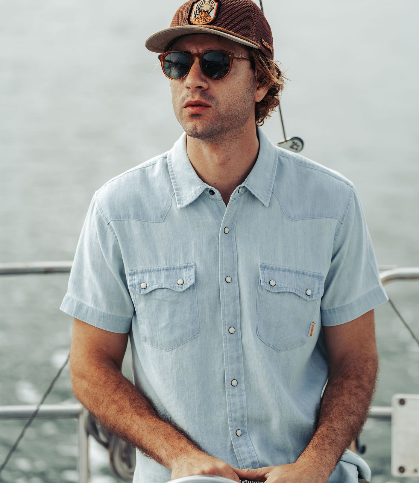 Trailcoast Western Denim Snap Shirt