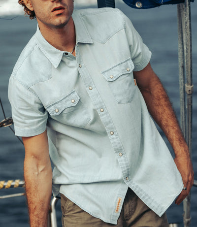 Trailcoast Western Denim Snap Shirt