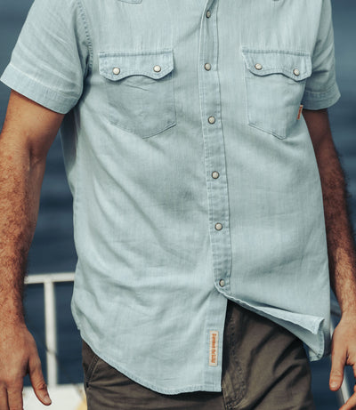 Trailcoast Western Denim Snap Shirt