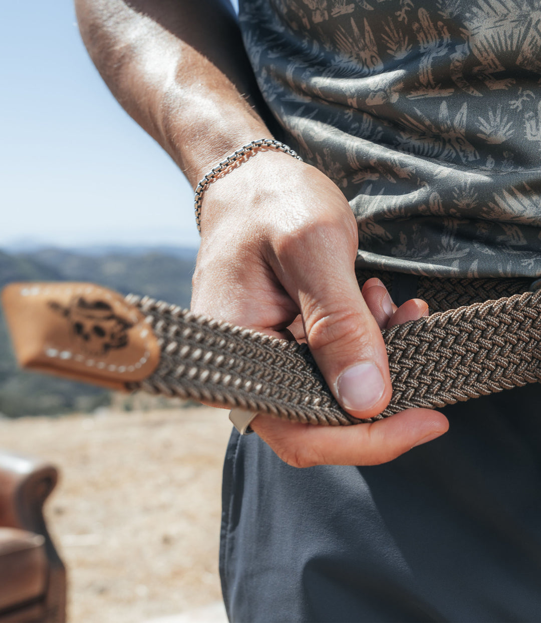 Outlaw Golf Braided Belt - Desert Palm