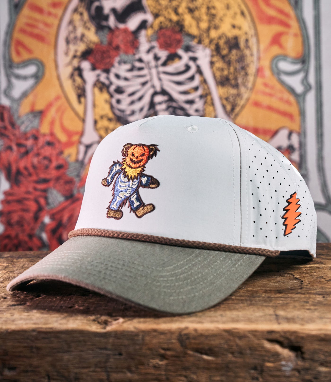 Grateful Dead Halloween Bear Jamridge Snapback - Light (60th Anniversary Edition) (Copy)