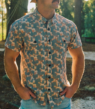 Higuera V2 Button Up Western Shirt - Mesa