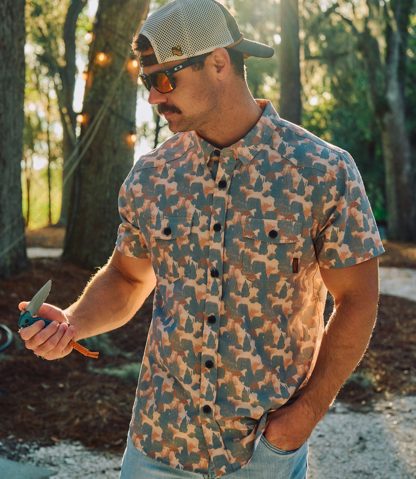 Higuera V2 Button Up Western Shirt - Mesa