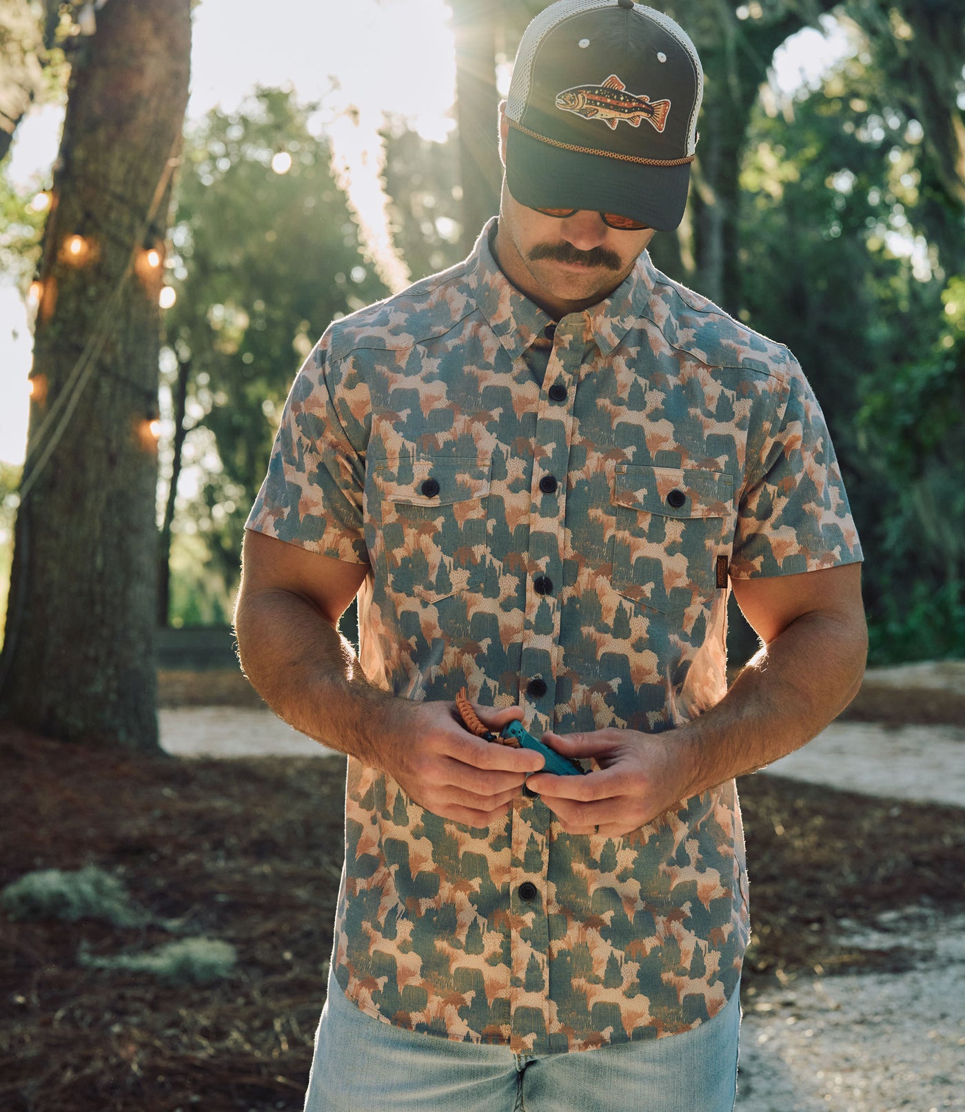 Higuera V2 Button Up Western Shirt - Mesa
