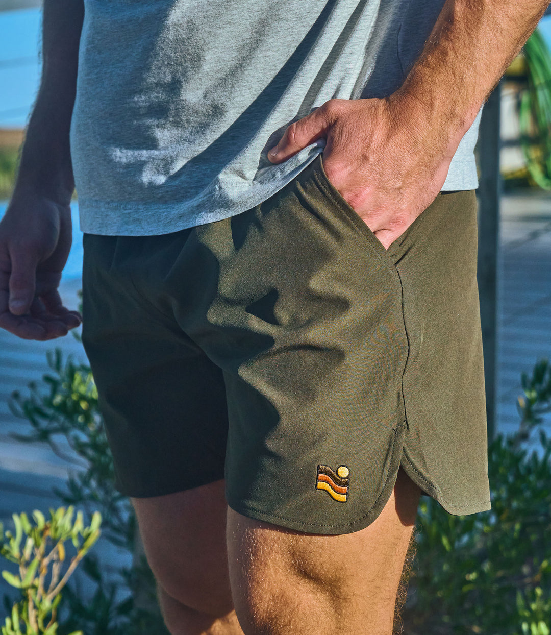Trailcoast Rip Tide Trunks - Midnight Moss