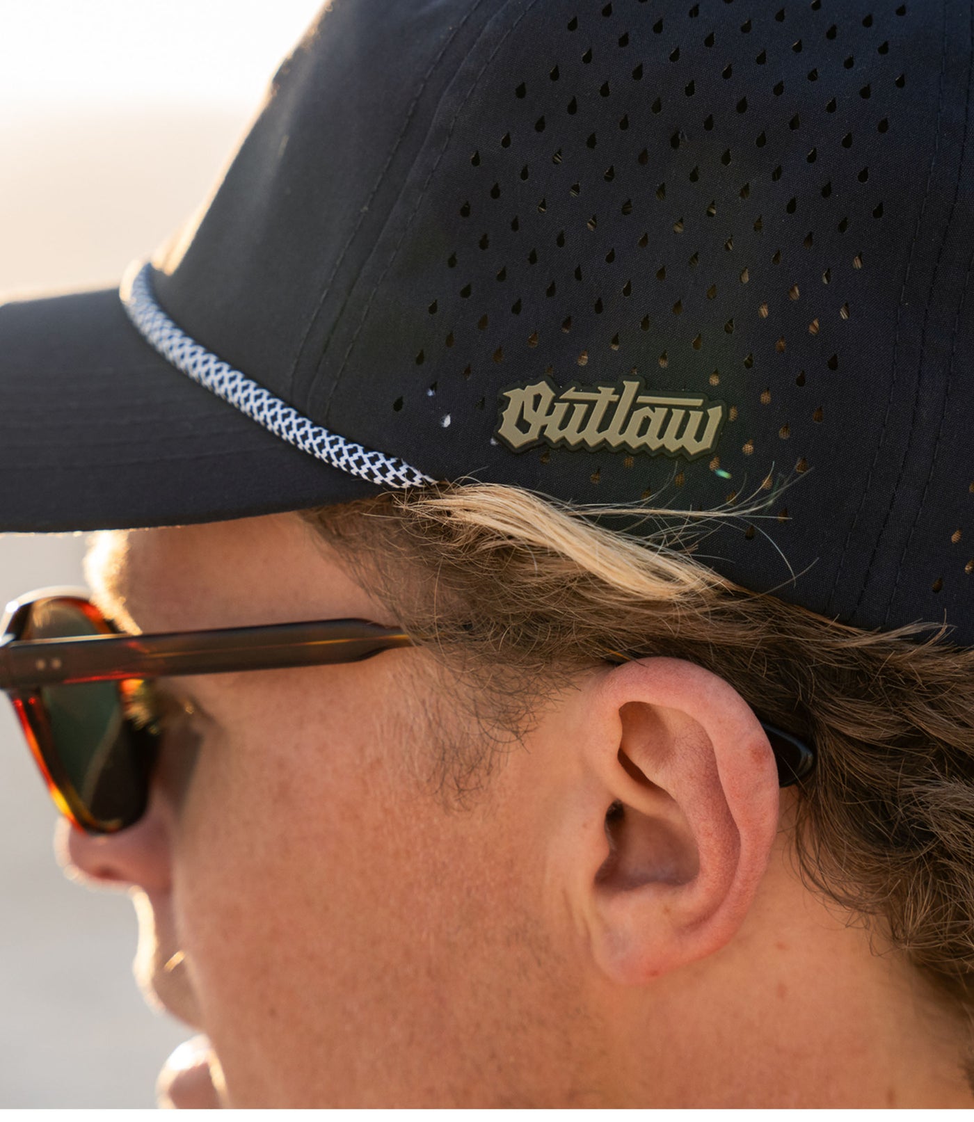Outlaw Golf Performance Rope  Hat - Navy