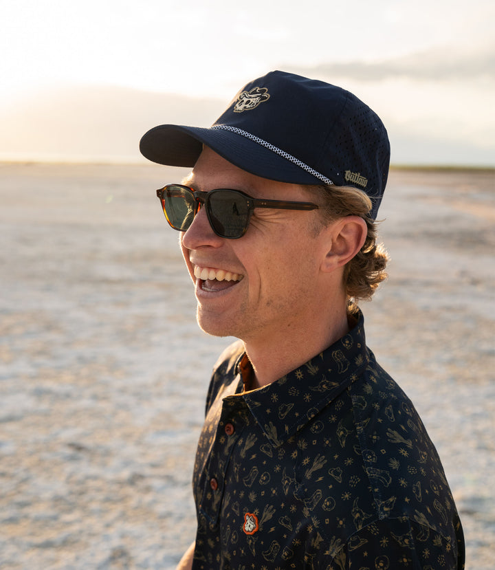 Outlaw Golf Performance Rope  Hat - Navy