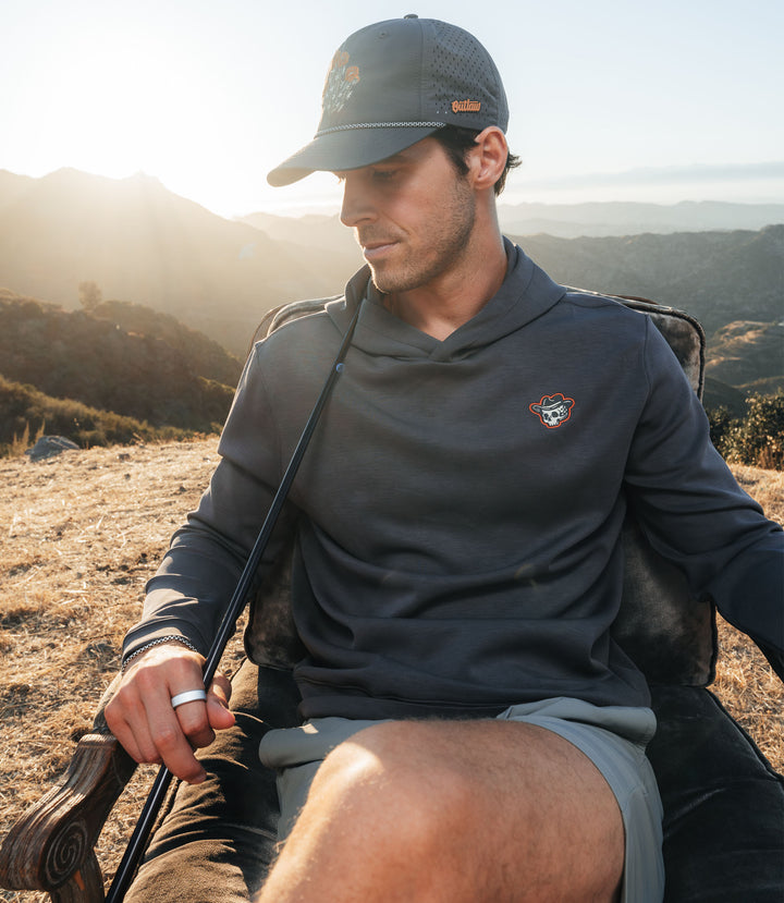 Outlaw Golf highline™ Pullover - Charcoal heather