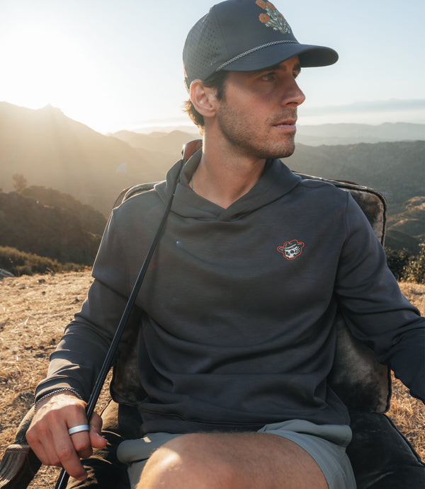 Outlaw Golf highline™ Pullover - Charcoal heather