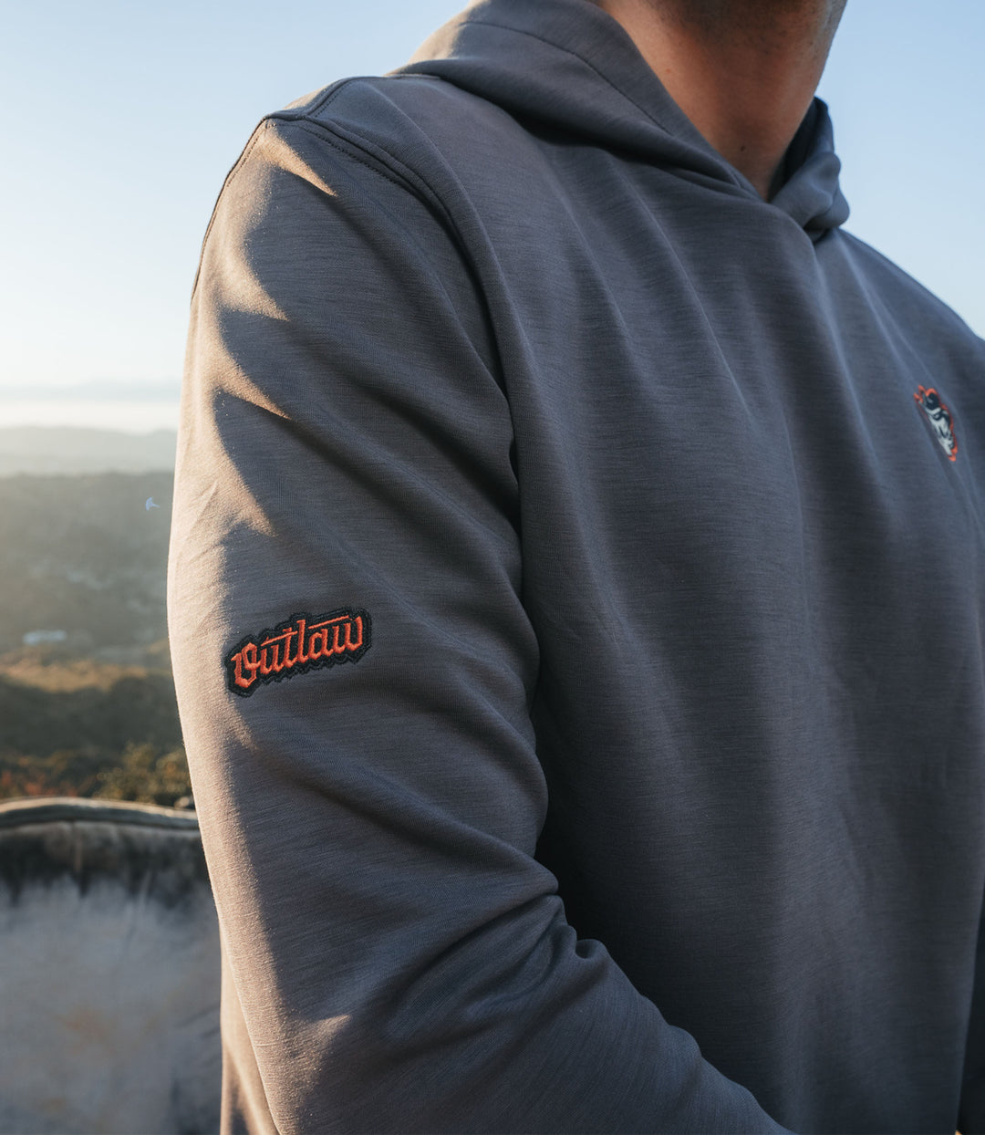 Outlaw Golf highline™ Pullover - Charcoal heather