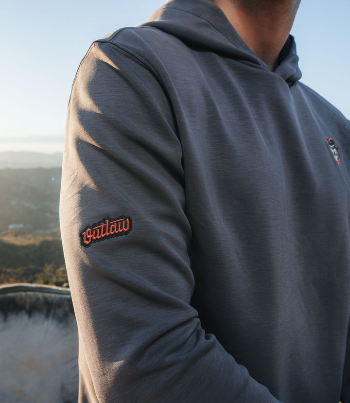 Outlaw Golf highline™ Pullover - Charcoal heather