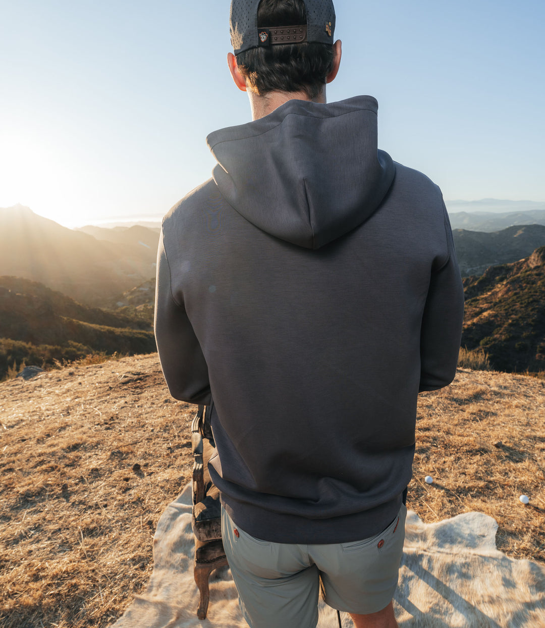 Outlaw Golf highline™ Pullover - Charcoal heather