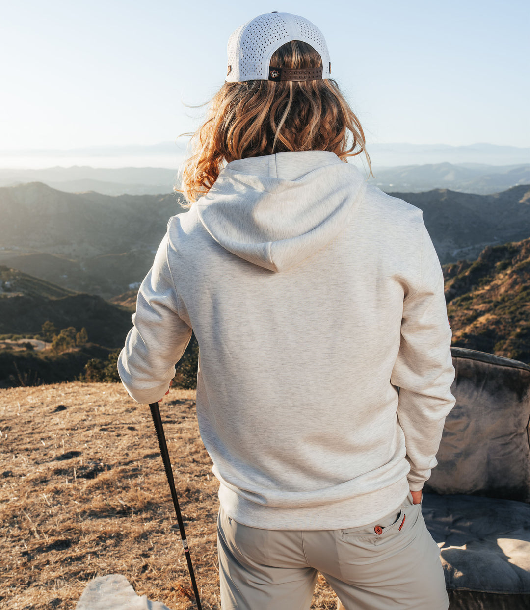 Outlaw Golf Highline™ Pullover- Light Heather