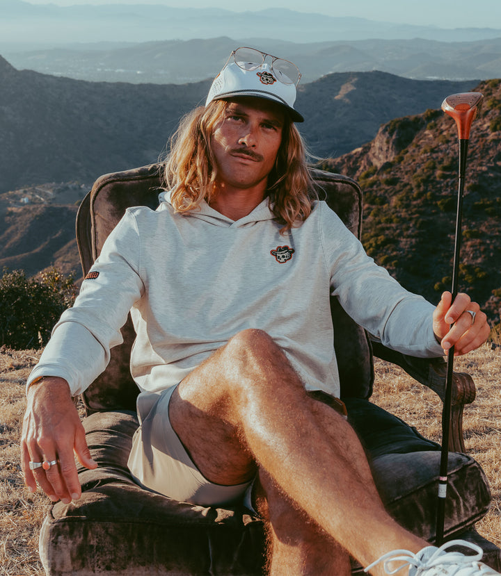 Outlaw Golf Highline™ Pullover- Light Heather
