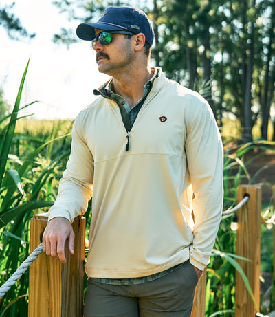 Outlaw Golf - Phantom Q-Zip - Cream