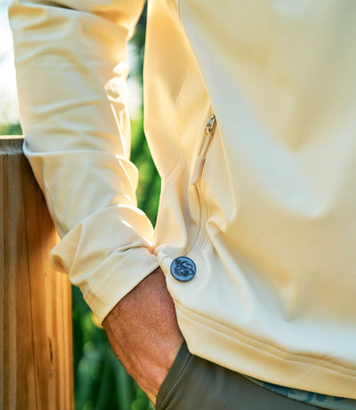 Outlaw Golf - Phantom Q-Zip - Cream