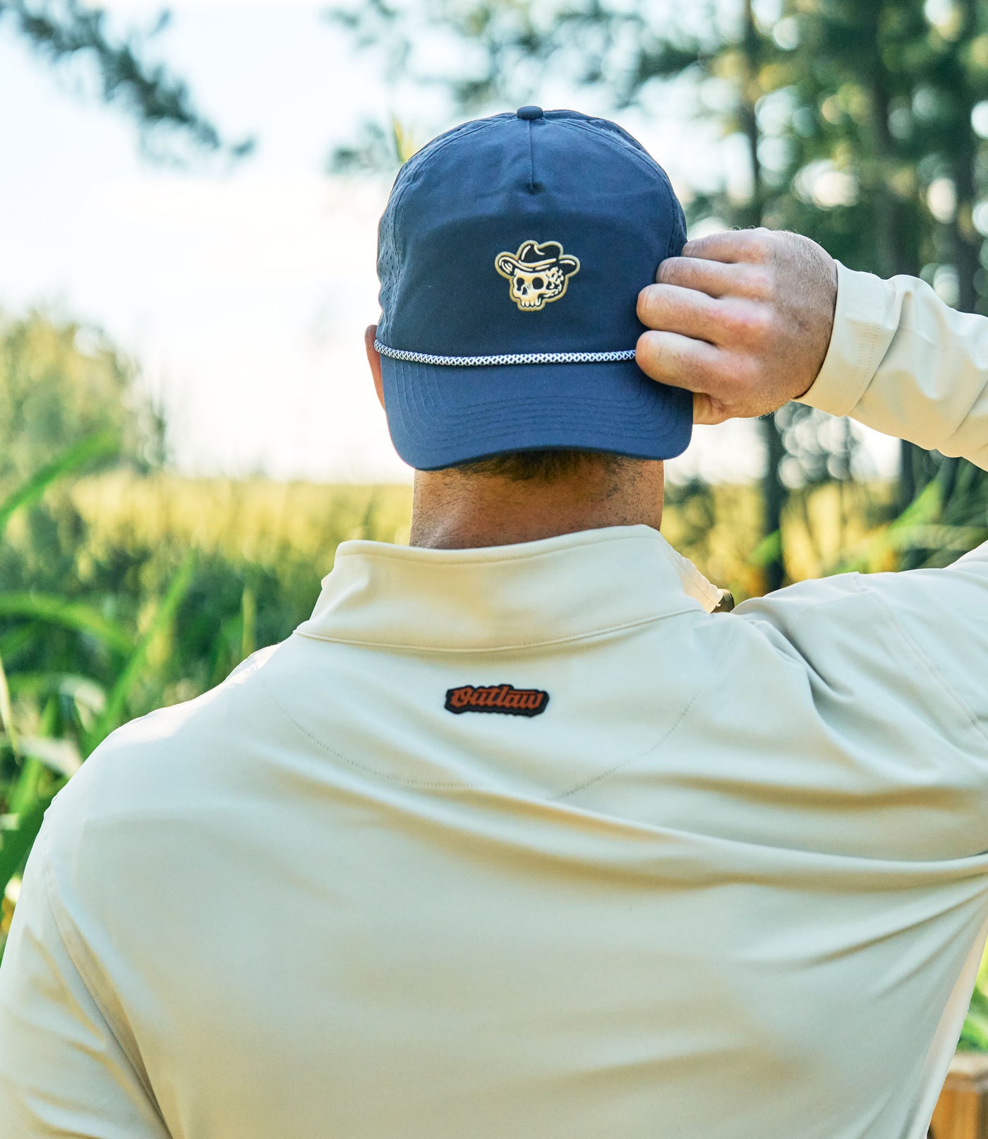 Outlaw Golf - Phantom Q-Zip - Cream