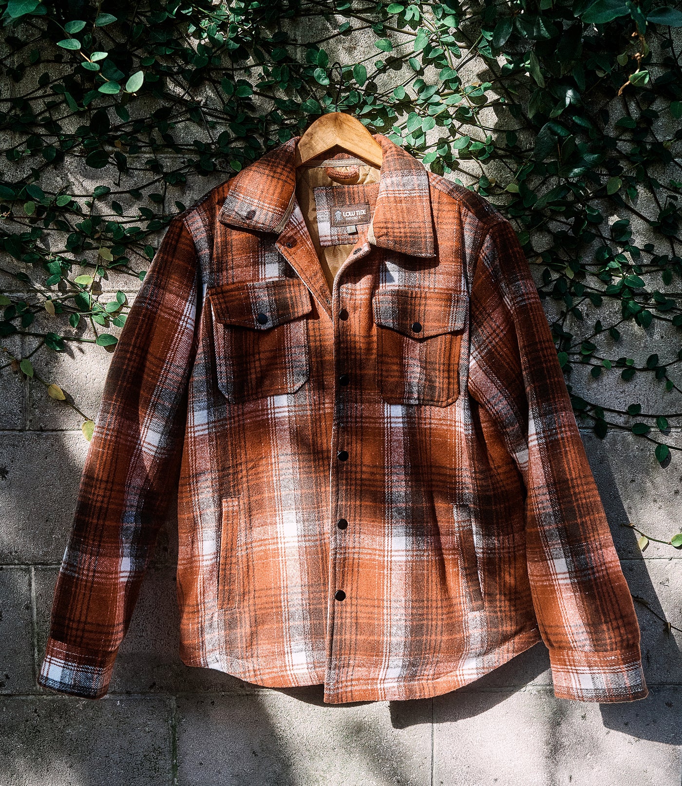 Banks Cinnamon Plaid Shirt jacket