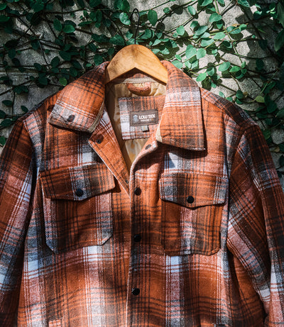 Banks Cinnamon Plaid Shirt jacket