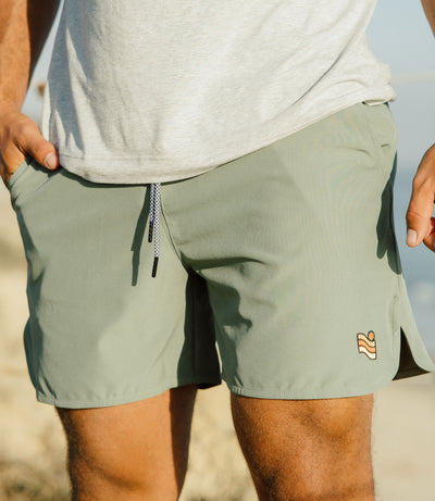Trailcoast Rip Tide Trunks - Aspen Green