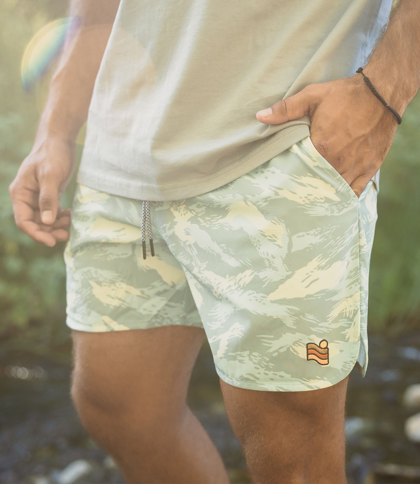 Trailcoast Rip Tide Trunks - Seafade Pattern