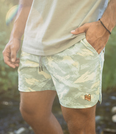 Trailcoast Rip Tide Trunks - Seafade Pattern