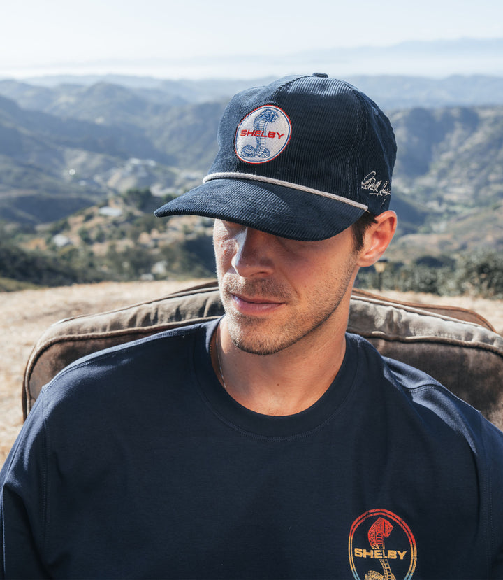 Shelby Snake Logo Corduroy Snapback