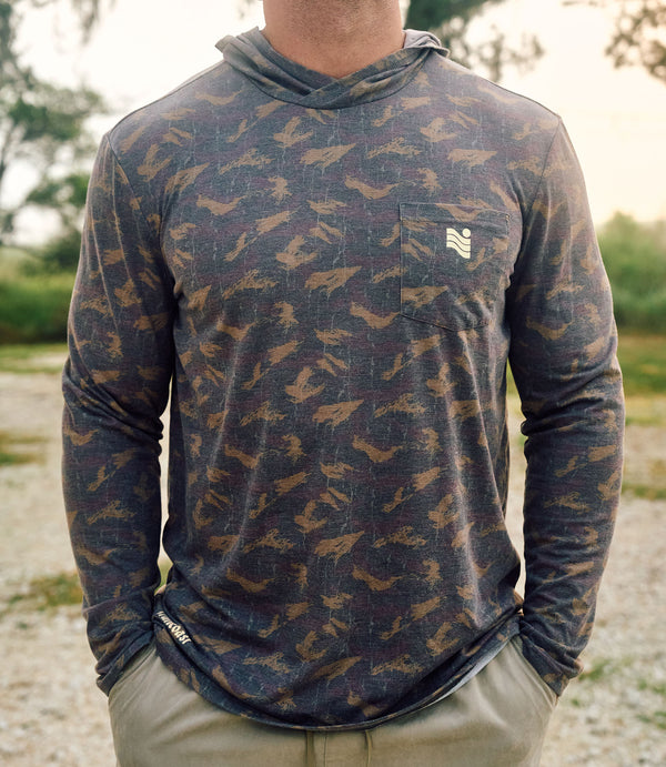 Trailcoast Slushie Camo UPF Pullover