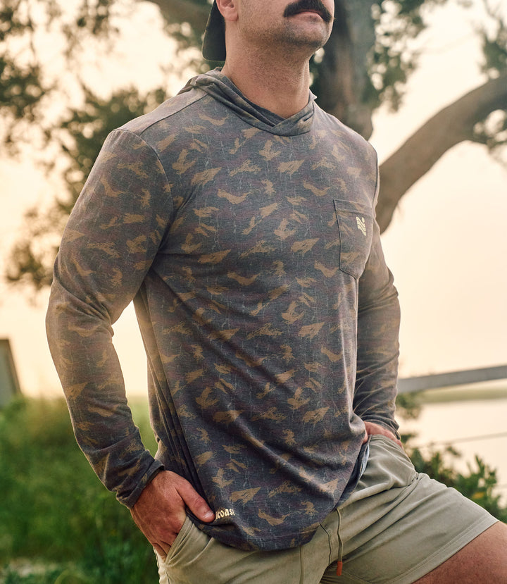 Trailcoast Slushie Camo UPF Pullover