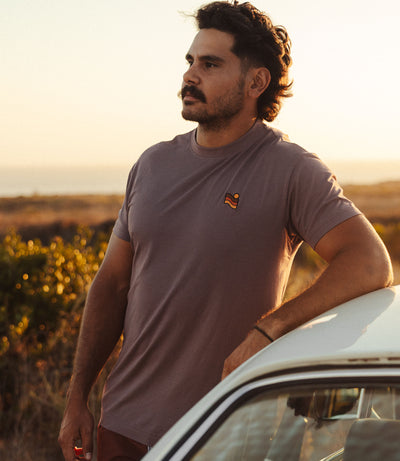 Trailcoast performance Tee - Purple Sage