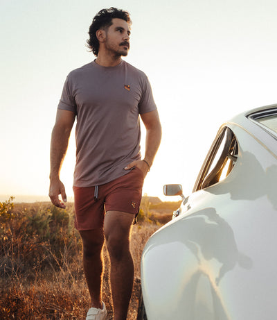 Trailcoast performance Tee - Purple Sage