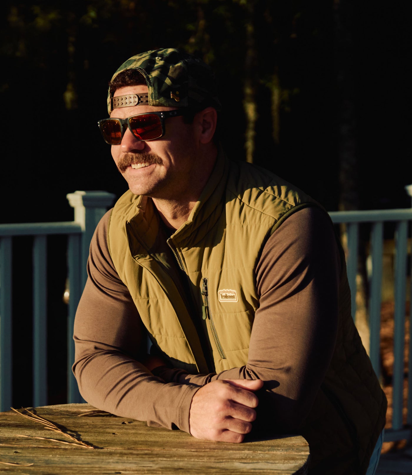 Trailcoast Thresher LS Base Tee - Dark Roast