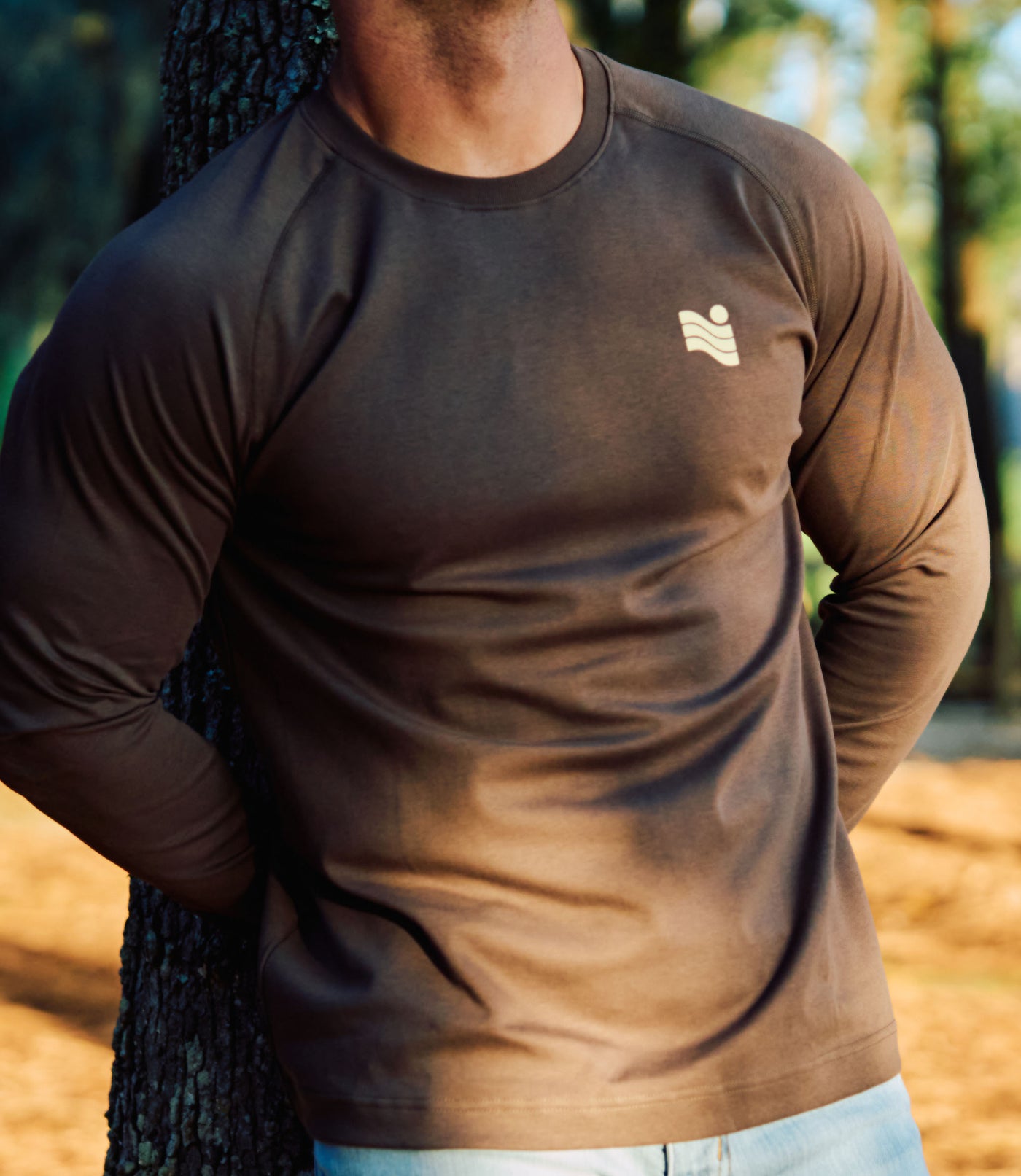 Trailcoast Thresher LS Base Tee - Dark Roast