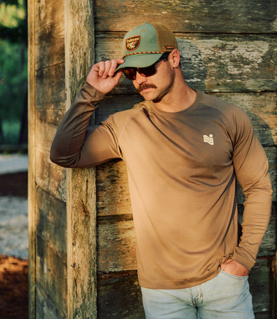 Trailcoast Thresher LS Base Tee - Fossil
