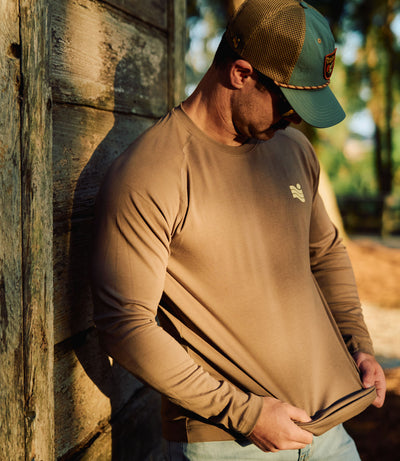 Trailcoast Thresher LS Base Tee - Fossil