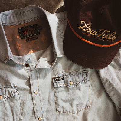 The Outlaw Snap Shirt - Washed Denim